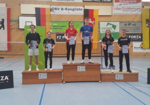1. Norddeutschen Rangliste U17/19 in Liebenau 2020 - Platz 2 für Luca Wiechmann und Marleen Schwabe