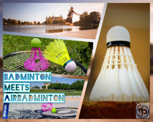 Badminton meets AirBadminton auf der Schwimmenden Wiese am Schlosspark